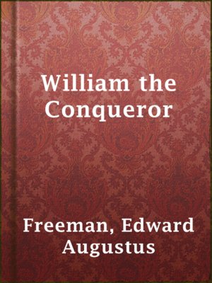 cover image of William the Conqueror